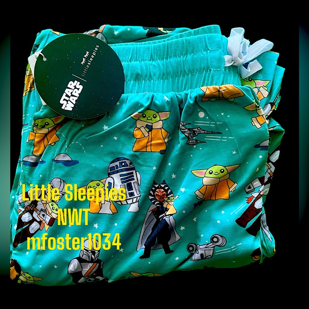 NWT Little Sleepies Star Wars Grogu and Friends Men’s Pajama Pants (M)